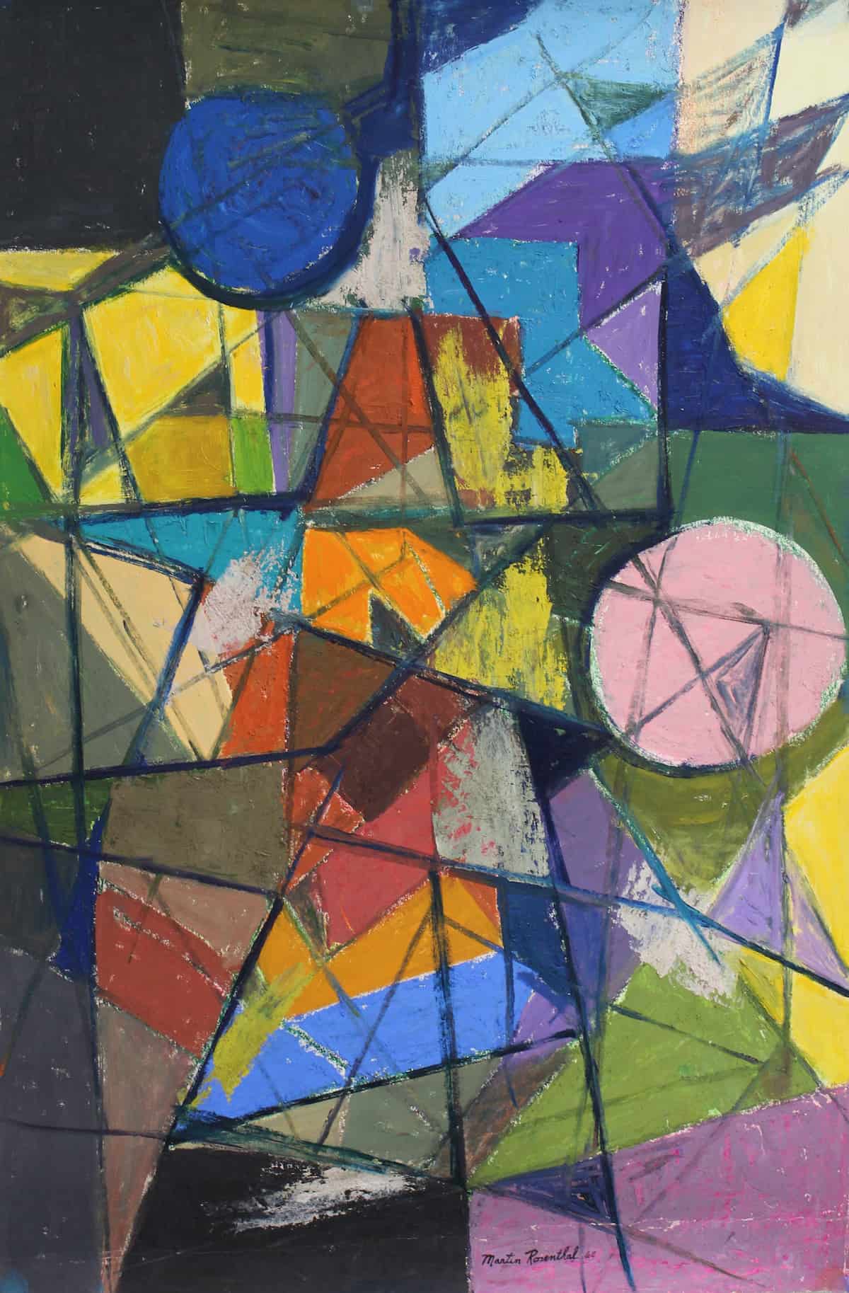 Geometric Abstract #2 | Martin Rosenthal | Oil On Canvas | 26x39