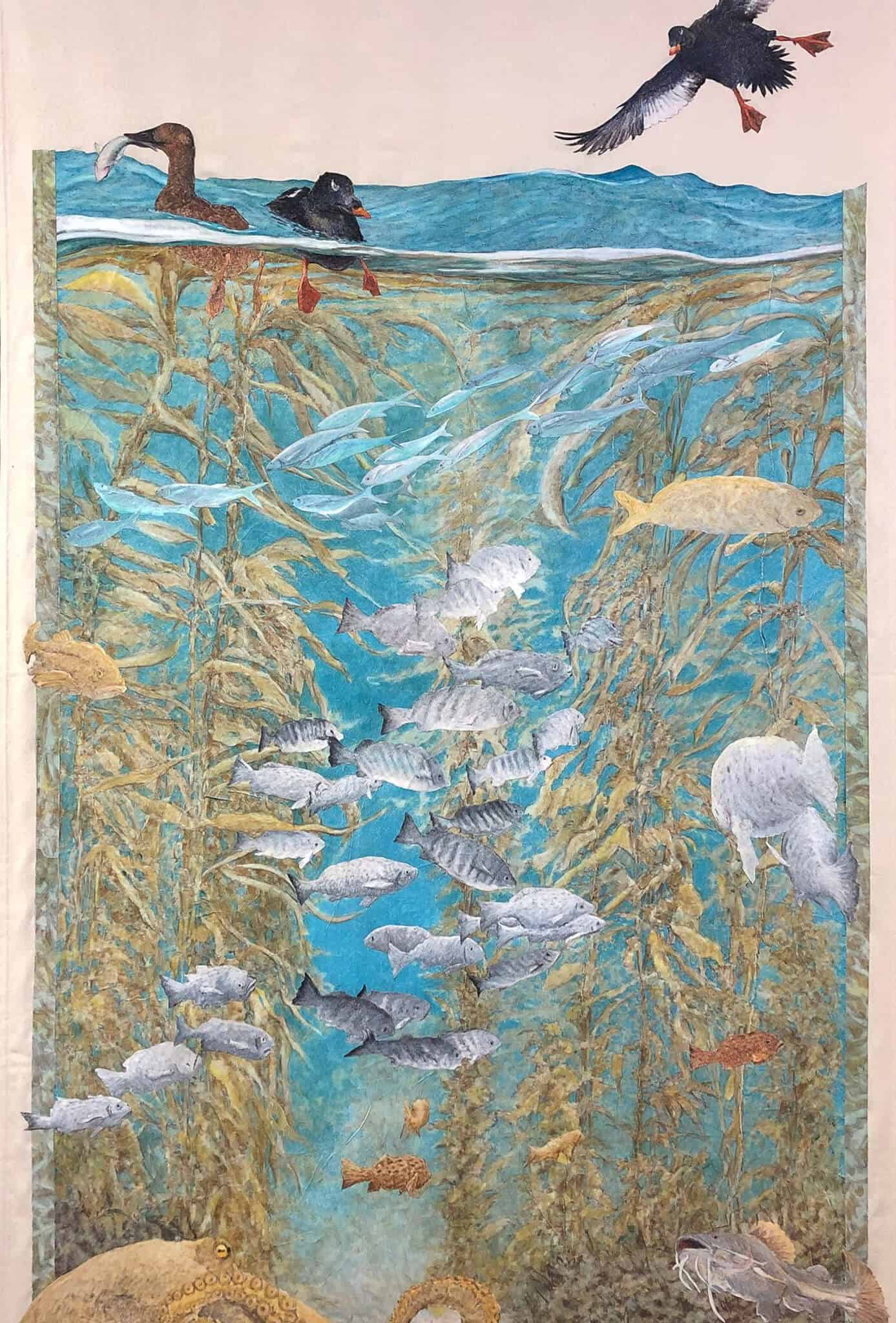 Underwater Tapestry by Kitty Williams W47xH83